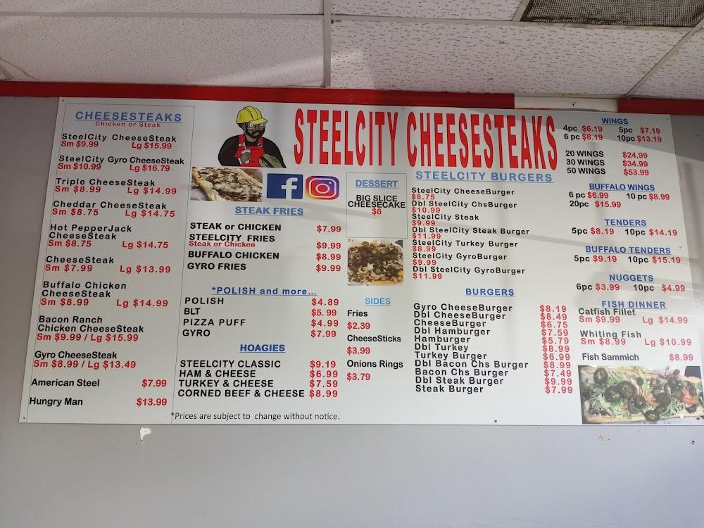 SteelCity CheeseSteaks Menu image 2